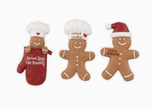 Gingerbread Christmas Refrigerator Magnets Set of 3 – Holiday Kitchen Decor, Snowman Cookie Magnets & Christmas Gift