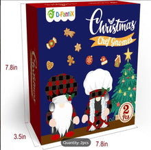 Kitchen Chef Gnome Couple Plush Gnome Dolls Red Buffalo Plaid Gift Boxed