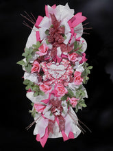 Valentine's Day  Swag Pink Roses Door Wreath