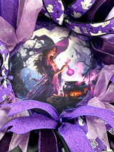 Halloween Purple Witch Wreath  Handmade
