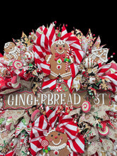Gingerbread Man Christmas Wreath Christmas Candy Wreath