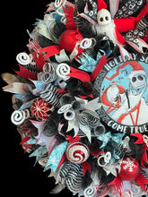 Christmas Jack Skellington Wreath ~ Nightmare Before Christmas Inspired