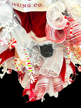 Gingerbread Santa Christmas Swag Wreath (Free Shipping)