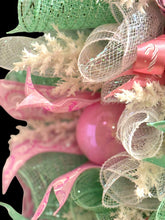 Pink Nutcracker Christmas Swag Wreath Bells  Free Shipping