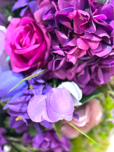 Purple Butterfly Floral Wreath – 24” Hydrangea Front Door Spring / Summer Wreath
