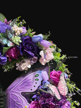Purple Butterfly Floral Wreath – 24” Hydrangea Front Door Spring / Summer Wreath