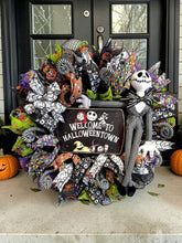 Jack Skellington Nightmare Before Christmas Lighted Halloween Wreath – Pumpkin King