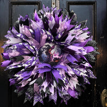 Halloween Purple Witch Wreath  Handmade