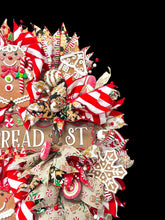 Gingerbread Man Christmas Wreath Christmas Candy Wreath