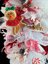 Gingerbread Santa Christmas Swag Wreath (Free Shipping)