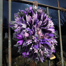 Halloween Purple Witch Wreath  Handmade