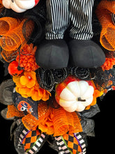 Luxury Nightmare Before Christmas Inspired Jack Skellington Halloween Swag | Pumpkin King Door Decor | 43 x 22 Inches