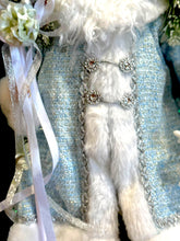 Blue Santa Doll Wreath Floral Swag Christmas Wreath Country Farm House  (Free Shipping)