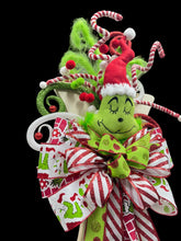 43" Grinch Christmas Tree Topper – Oversized  Grinch Tree Topper with Large Christmas Bow