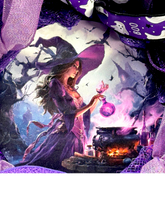 Halloween Purple Witch Wreath  Handmade