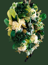 St Patrick's Day Front Door Wreath Green Shamrocks and More