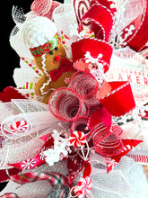 Gingerbread Santa Christmas Swag Wreath (Free Shipping)