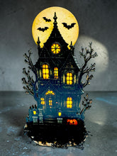 Halloween Shelf Sitters Set of 3 | 2D Laser Cut Wood Halloween Decorations | 6 Inch Tabletop Décor