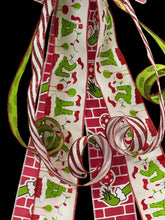43" Grinch Christmas Tree Topper – Oversized Whimsical Grinch Tree Topper with Large Christmas Bow