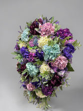 Spring Swag Wreath, Purple Hydrangea & Lavender  Welcome Front Door Spring Decor,  Wreath