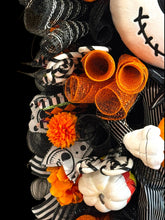 Luxury Nightmare Before Christmas Inspired Jack Skellington Halloween Swag | Pumpkin King Door Decor | 43 x 22 Inches