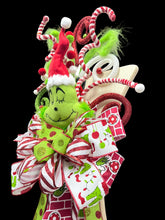 43" Grinch Christmas Tree Topper – Oversized  Grinch Tree Topper with Large Christmas Bow