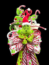43" Grinch Christmas Tree Topper – Oversized  Grinch Tree Topper with Large Christmas Bow