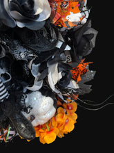 Halloween Ghost Witch Wreath - Large  Halloween Swag Wreath White Ghost Witch Doll