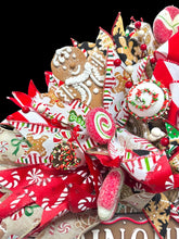 Gingerbread Man Christmas Wreath Christmas Candy Wreath