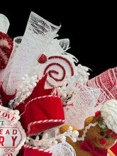 Gingerbread Santa Christmas Swag Wreath (Free Shipping)