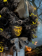 Best Selling Halloween Witch Wreath – Spooky Front Door Décor with Creepy Eyes