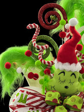43" Grinch Christmas Tree Topper – Oversized Whimsical Grinch Tree Topper with Large Christmas Bow