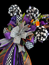 Purple Witch Halloween Wreath | Witch Doll Front Door Wreath | Black Purple Halloween Door Decor | Luxury Handmade Halloween Wreath | Fall Porch Decor