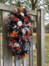 Halloween Ghost Witch Wreath - Large  Halloween Swag Wreath White Ghost Witch Doll
