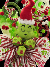 43" Grinch Christmas Tree Topper – Oversized Whimsical Grinch Tree Topper with Large Christmas Bow