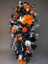 Halloween Ghost Witch Wreath - Large  Halloween Swag Wreath White Ghost Witch Doll