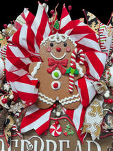 Gingerbread Man Christmas Wreath Christmas Candy Wreath