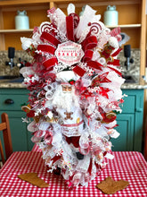 Gingerbread Santa Christmas Swag Wreath (Free Shipping)