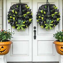 Best Seller  Witch Wreath,Evil Witch Halloween Wreath,  Skull  Door Decor, Spooky Halloween Front Door Wreath, Witch Hat Version 2