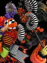 Halloween Witch Wreath | Orange & Black Witch Front Door Wreath | Luxury Handmade Halloween Decor | Fall Door Hanging