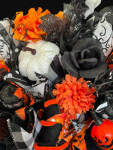 Halloween Ghost Witch Wreath - Large  Halloween Swag Wreath White Ghost Witch Doll