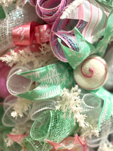 Pink Nutcracker Christmas Swag Wreath Bells  Free Shipping