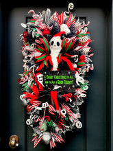 Christmas Jack Skellington Wreath ~ Large 43 Inch Nightmare Before Christmas Inspired Wreath Swag