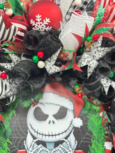 Christmas Jack Skellington Wreath ~ Nightmare Before Christmas Wreath (Free Shipping)