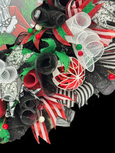 Christmas Jack Skellington Wreath ~ Nightmare Before Christmas Wreath (Free Shipping)