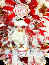 Gingerbread Santa Christmas Swag Wreath (Free Shipping)