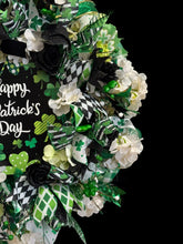 St Patrick's Day Front Door Wreath Green Shamrocks  Double Door Wreaths