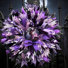 Halloween Purple Witch Wreath  Handmade