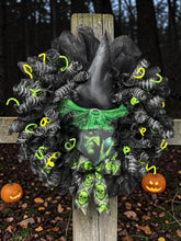 Best Seller!  Witch Wreath ~Evil Witch Halloween Wreath, Halloween Front Door Wreath, Witch Hat ( Version 1)