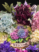 Spring Swag Wreath, Purple Hydrangea & Lavender  Welcome Front Door Spring Decor,  Wreath